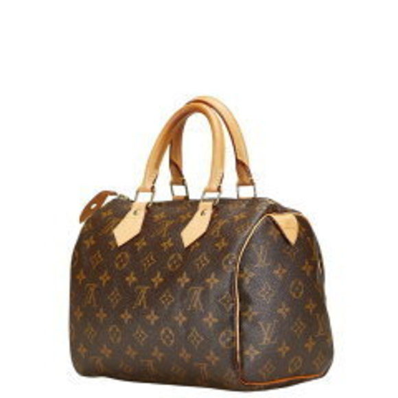 Louis Vuitton Speedy Bag Brown Monogram Boston Leather - Picture 1 of 4